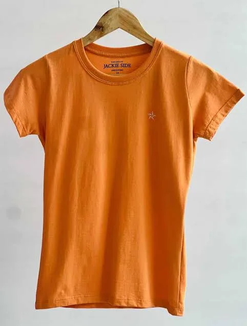 Remera básica Jackie Side naranja